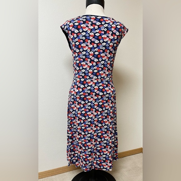 Boden Navy floral pattern dress women’s size 8R - Picture 2 of 3